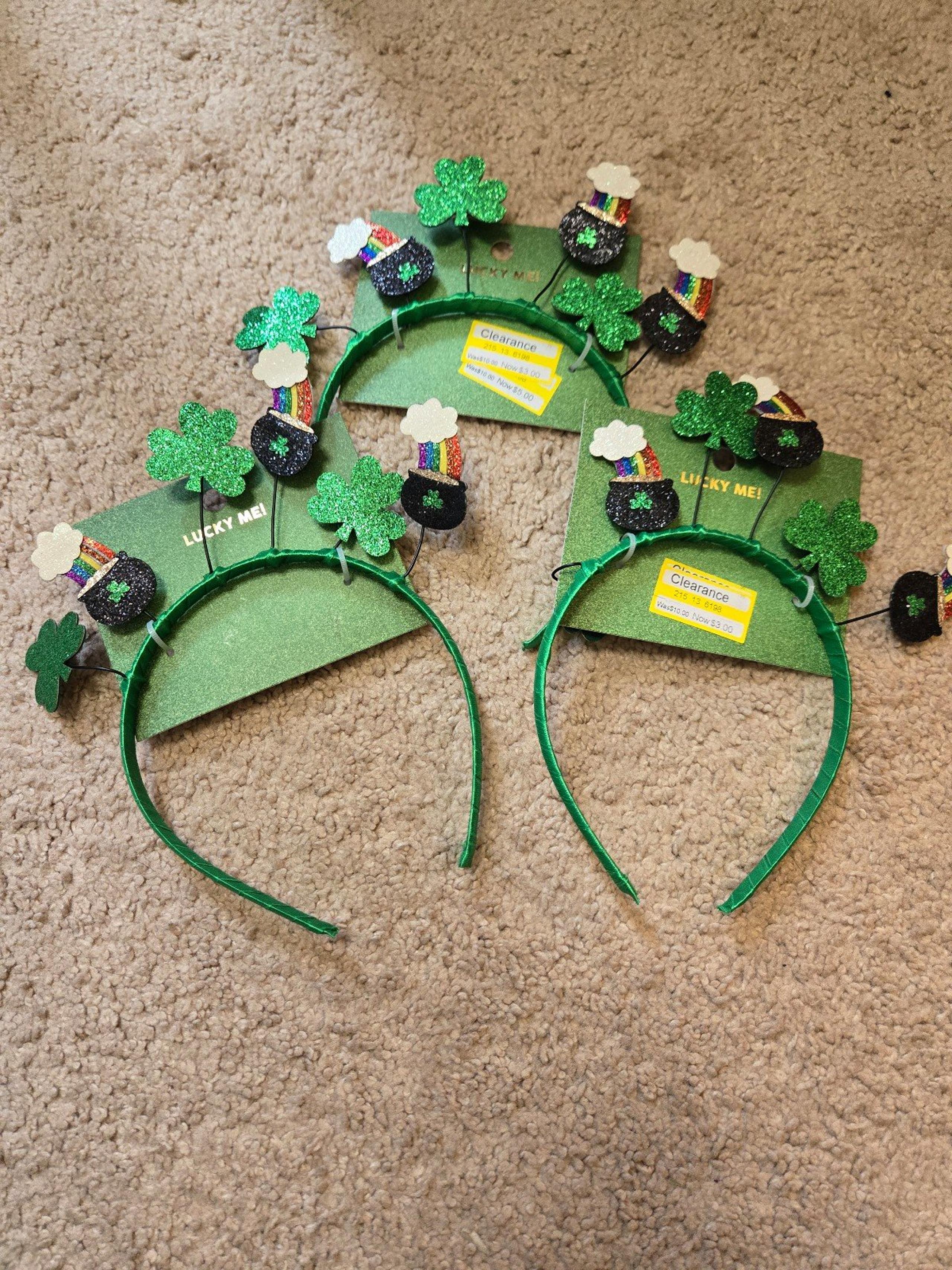St Patricks Day headbands lot of 3