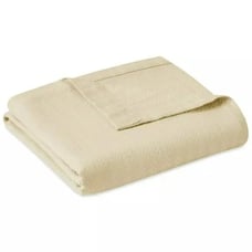 Queen/Full Luxury Cotton Blanket, 100% Cotton Hotel Collection