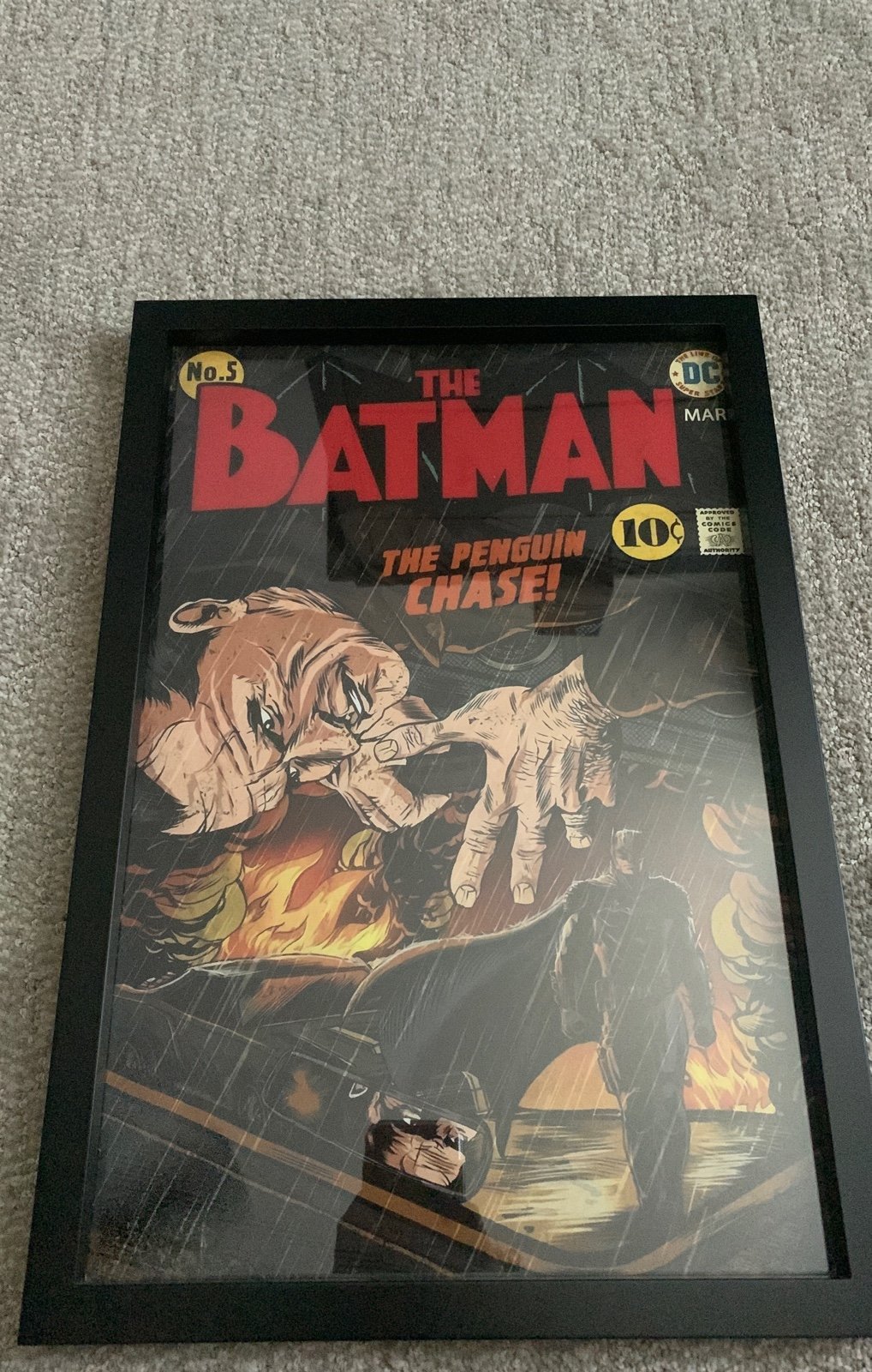 The Batman Movie poster Framed