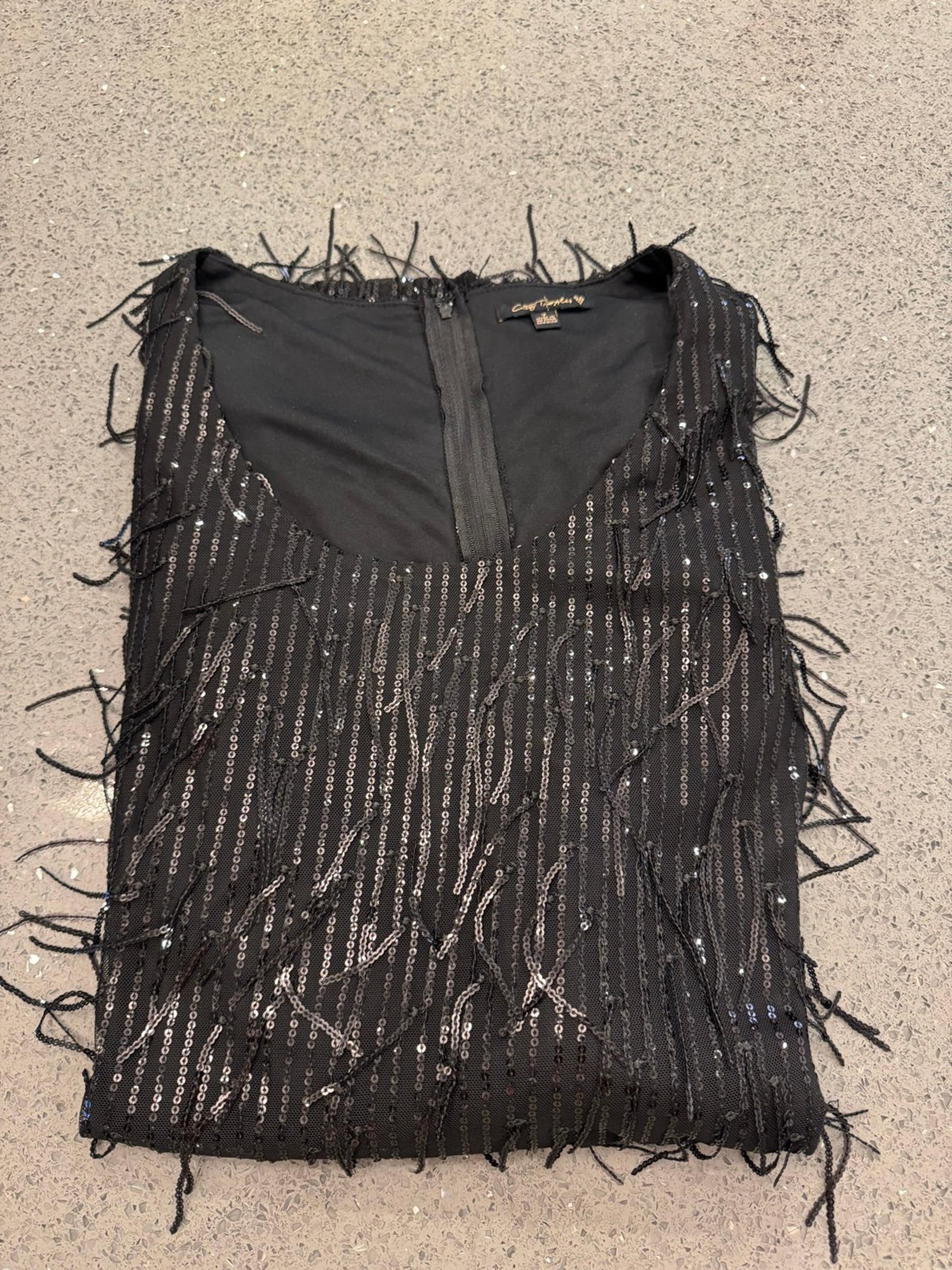 Black Sequin Dress City Triangles