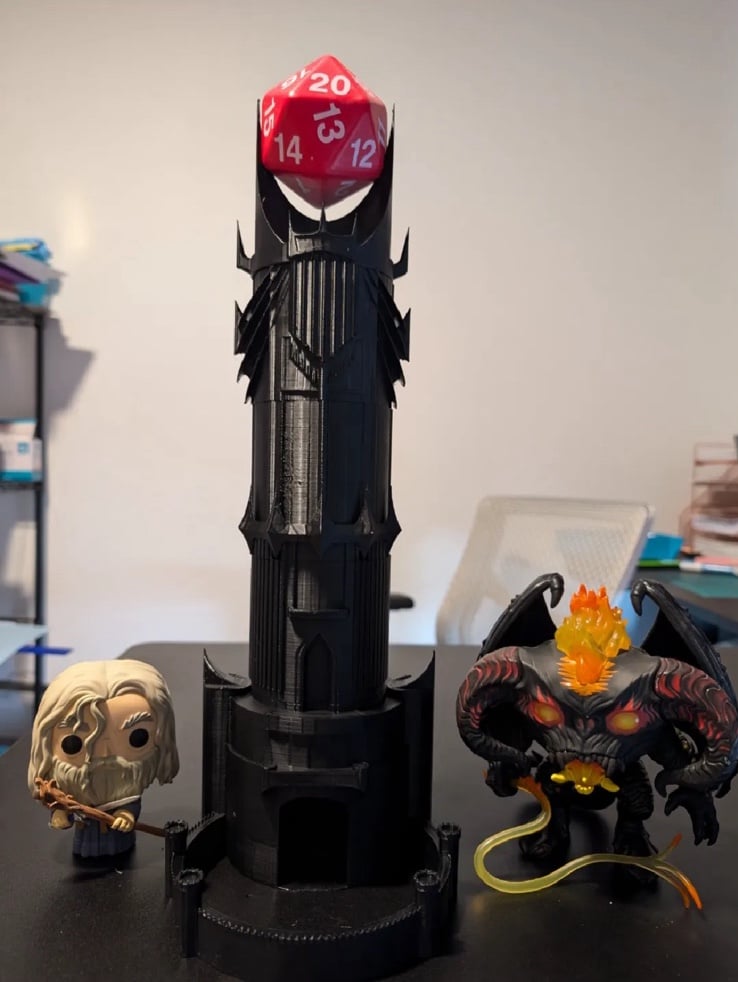 DnD dice tower Barad-dûr LOTR