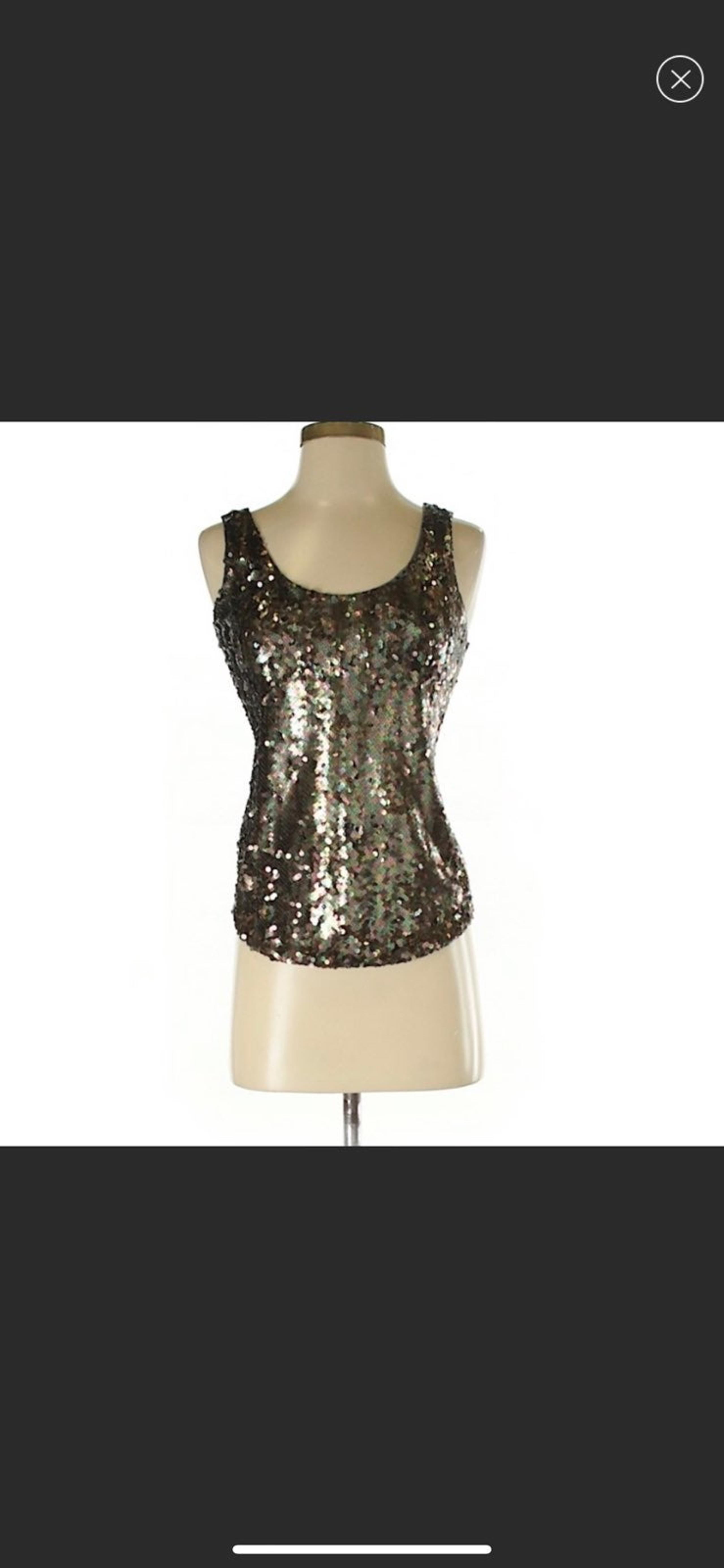 like new Oasis London Sequin Tank, XS