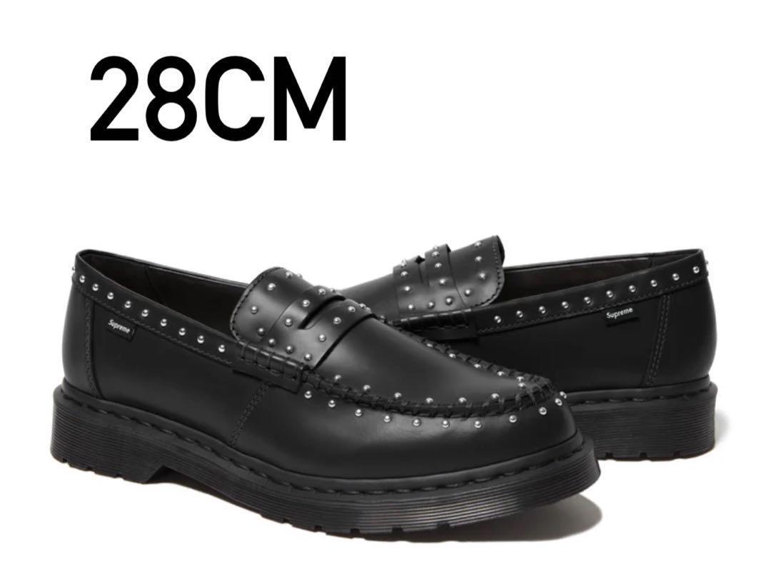 グランドセール 漫画 28cm Dr. Martens Black Studded Loafers 靴