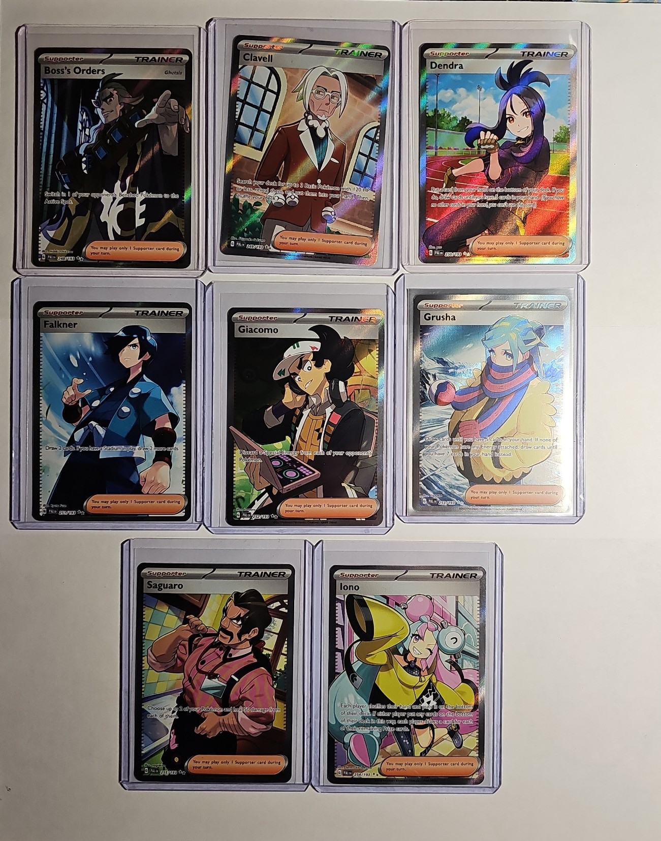 Paldea Evolved 8 full art trainer Pokemon card lot