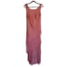 Dela-Jo by Lida Formal Shiny Salmon Pink Asymmetric Tiered Ruffle Dress, Size 8