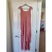 Dela-Jo by Lida Formal Shiny Salmon Pink Asymmetric Tiered Ruffle Dress, Size 8