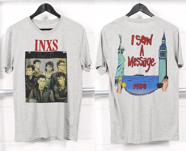 1984 INXS I Send A Message Tour T-Shirt INXS Message Tour 84 T-Shirt Inxs Rock B