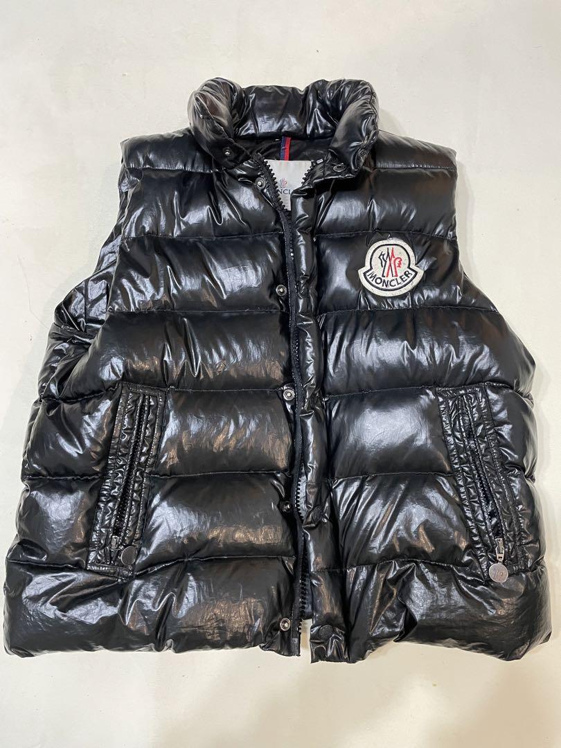 MONCLER Black Down Vest Size 1
