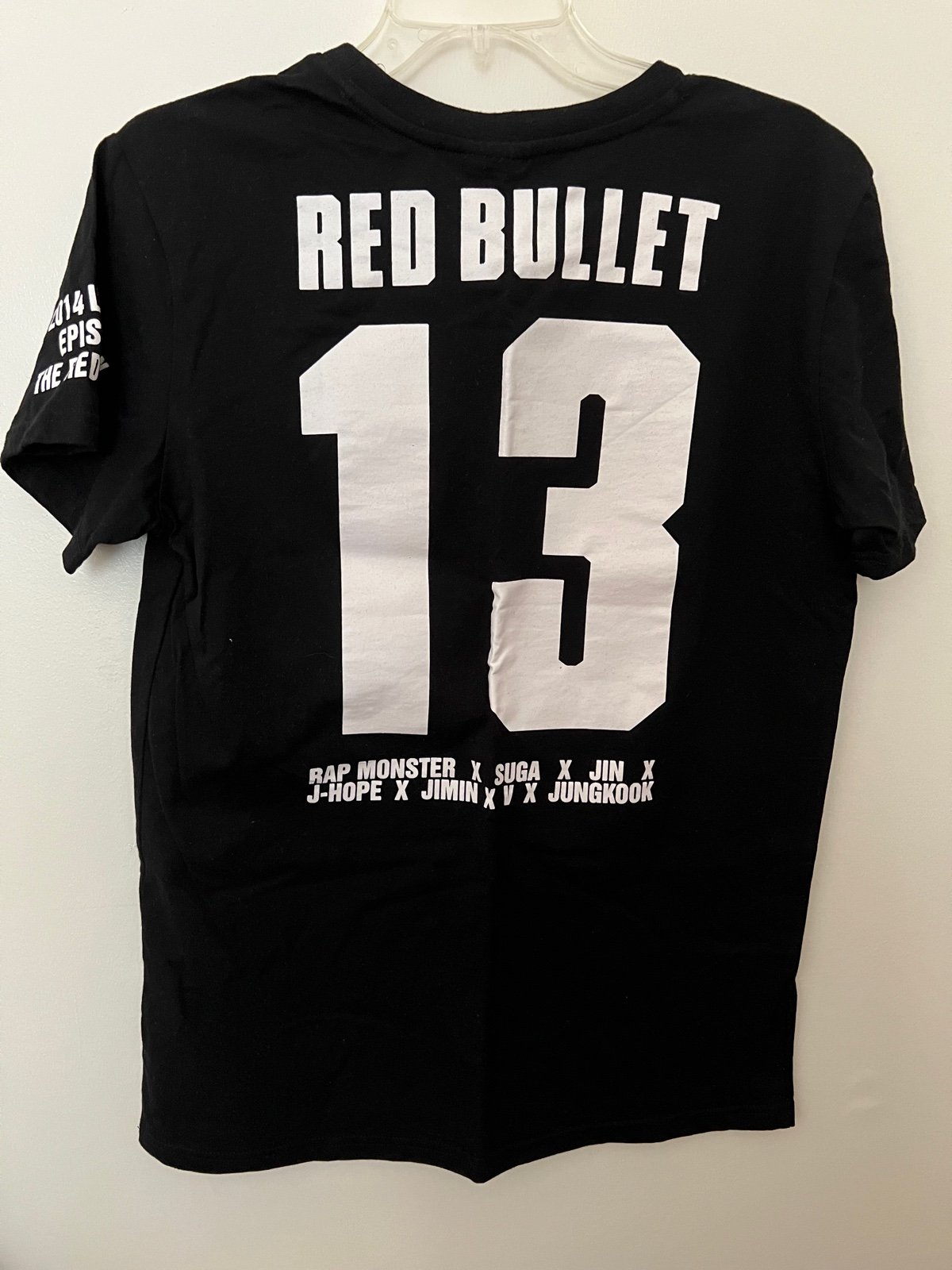 BTS 2014 Tシャツ RED BULLET BTS Official T Shirt 2014 LIVE TRILOGY Episode 2 Red Bullet
