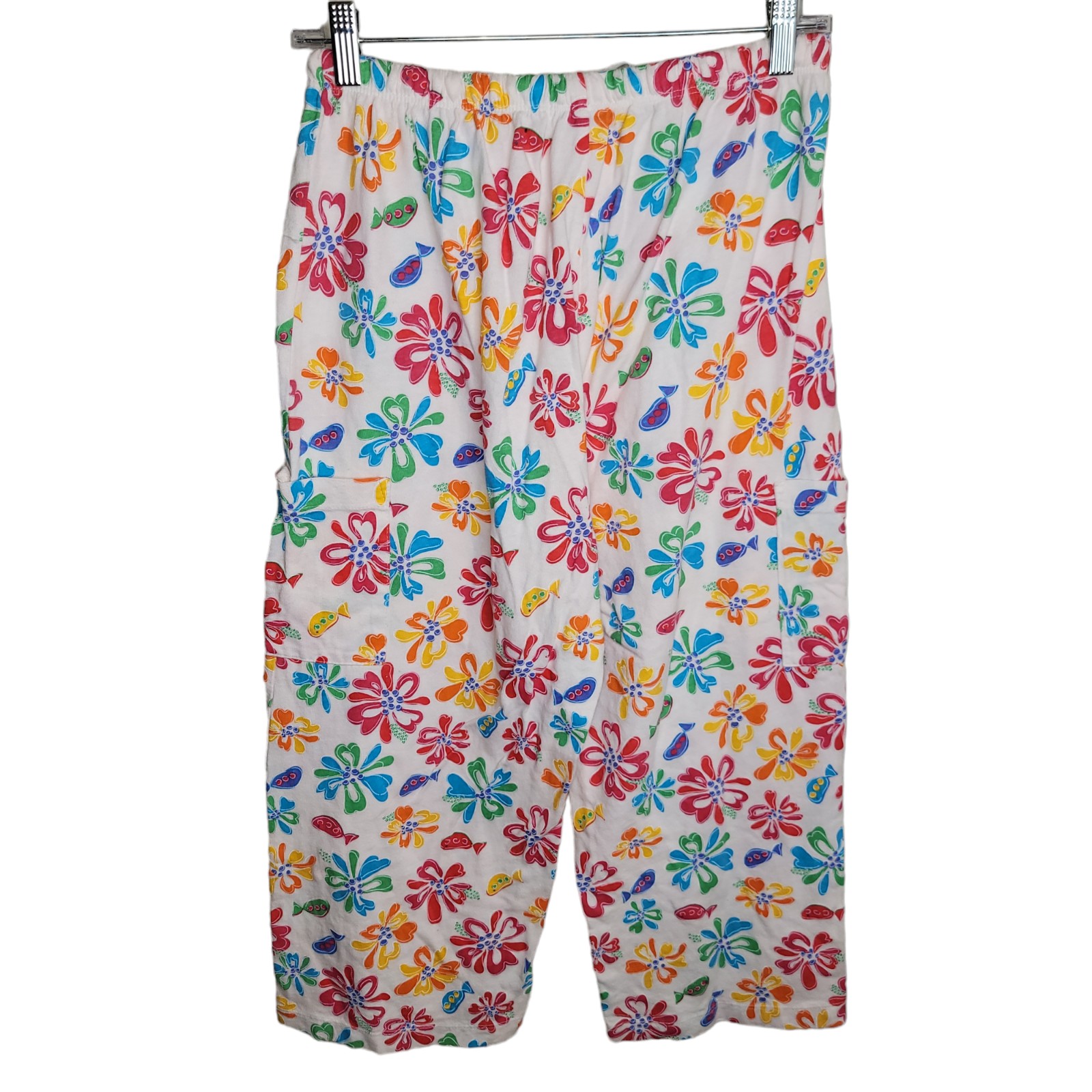 Fresh Produce floral cotton capri pants size Medium