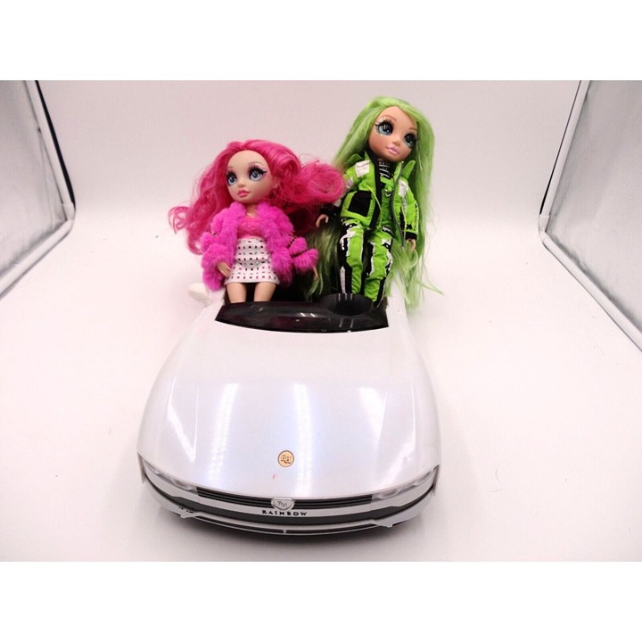 Rainbow High Color Change Car Convertible 8-in-1 Light-Up 2 Rainbow Dolls