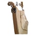 Brighton Patent Leather Shoulder Purse Pale Beige Croco Floral Lining Charms
