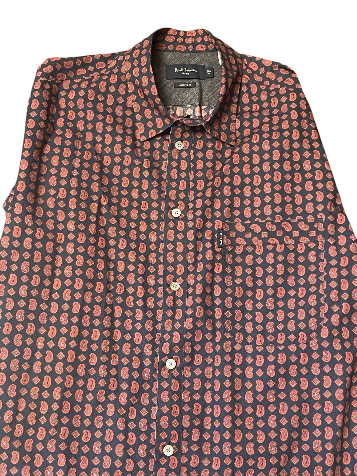 Paul Smith Jeans Tailored Fit Dress Shirt Size Medium New Without Tags