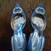 GORGEOUS Preloved Badgley Mischka Size 10 Embellished Grey Heels.