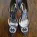 GORGEOUS Preloved Badgley Mischka Size 10 Embellished Grey Heels.