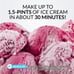 Nostalgia 1.5-Pint Electric Ice Cream Maker