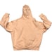 Girlfriend Collective Peach Fleece Pullover Hoodie size Large
