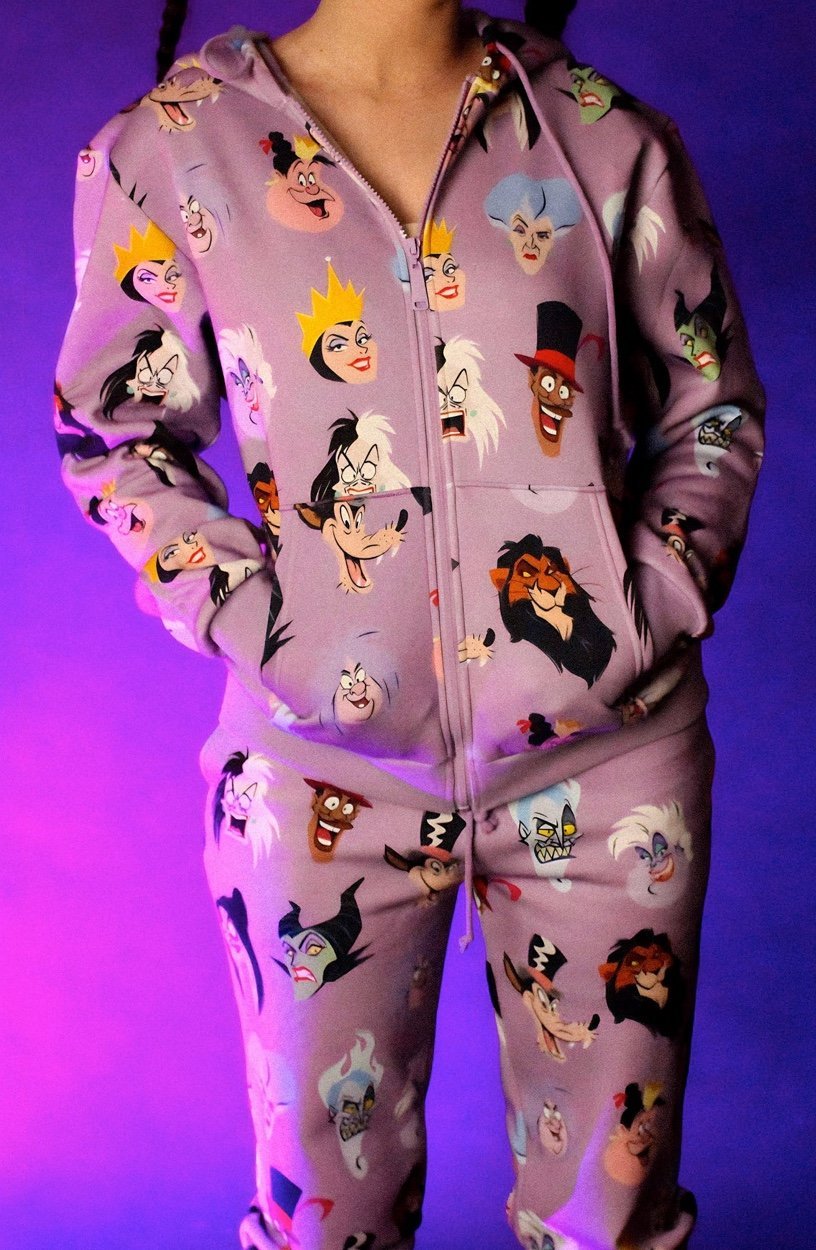 Disney Villain Print Hoodie FIRM PRICE