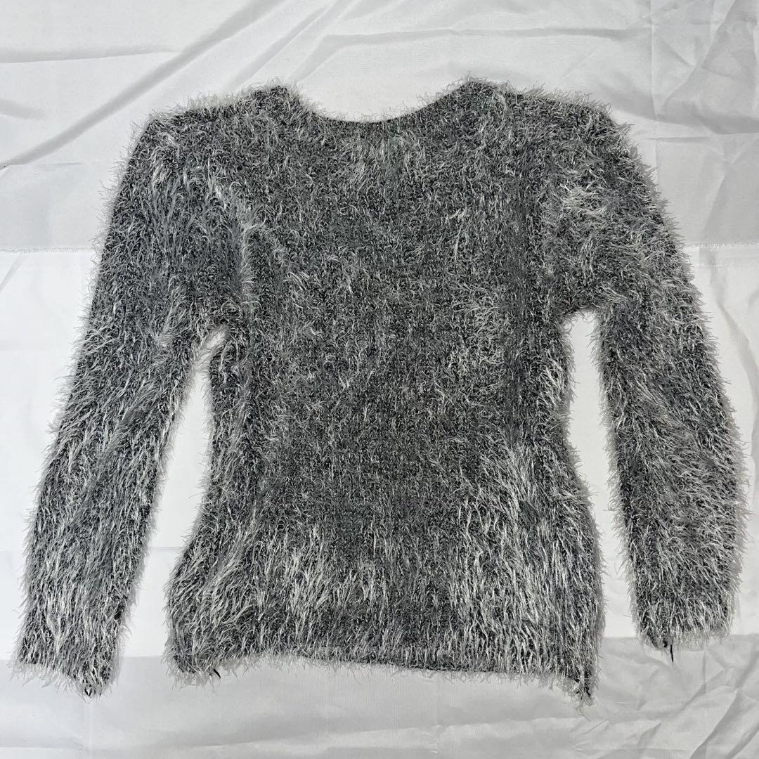 福袋 オンライン Unknown vintage fluffy feather knit. トップス
