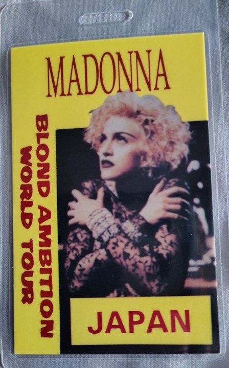 Madonna - (LAMINATED BACKSTAGE PASS)