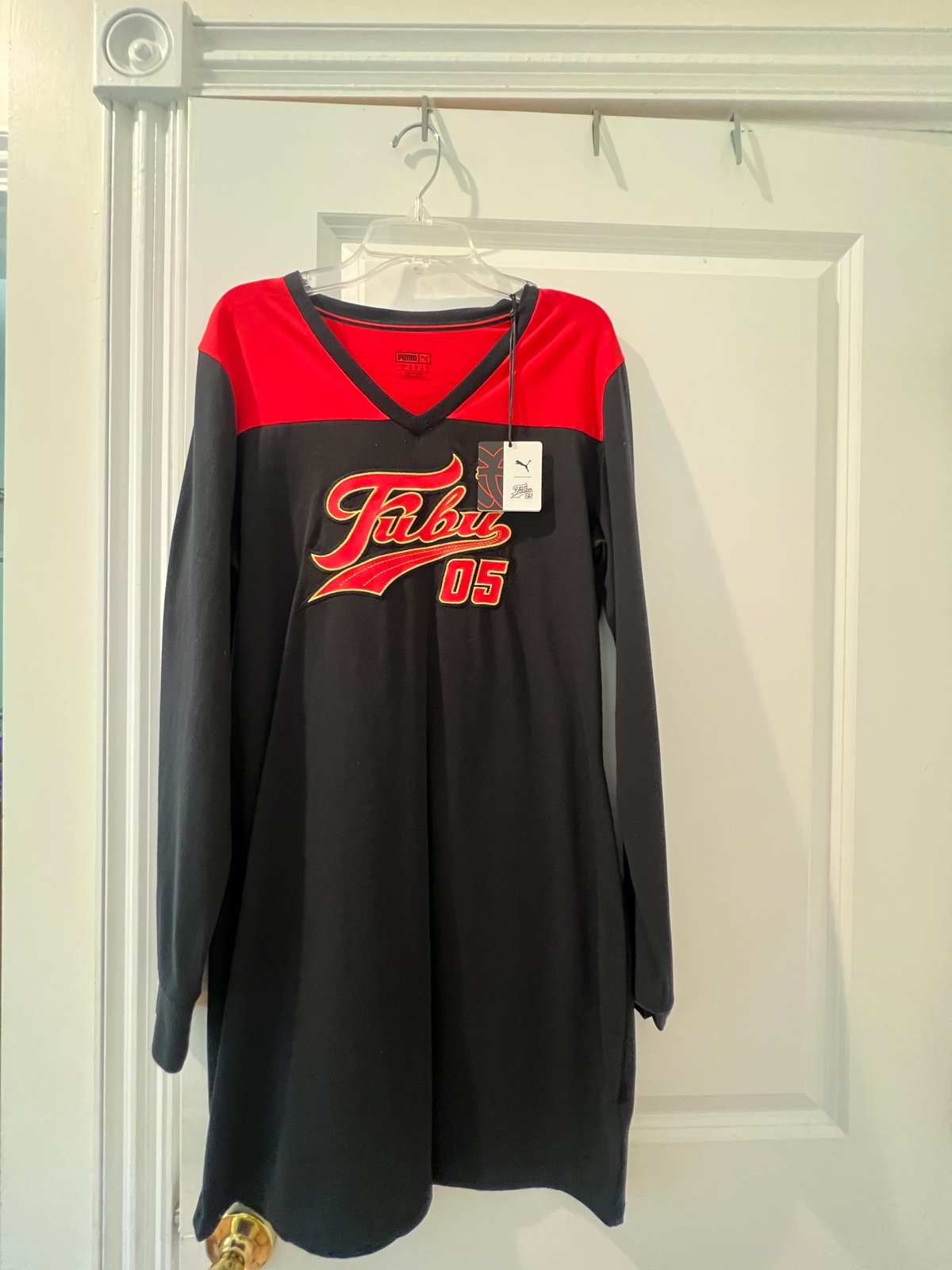Puma long sleeve athletic jersey dress