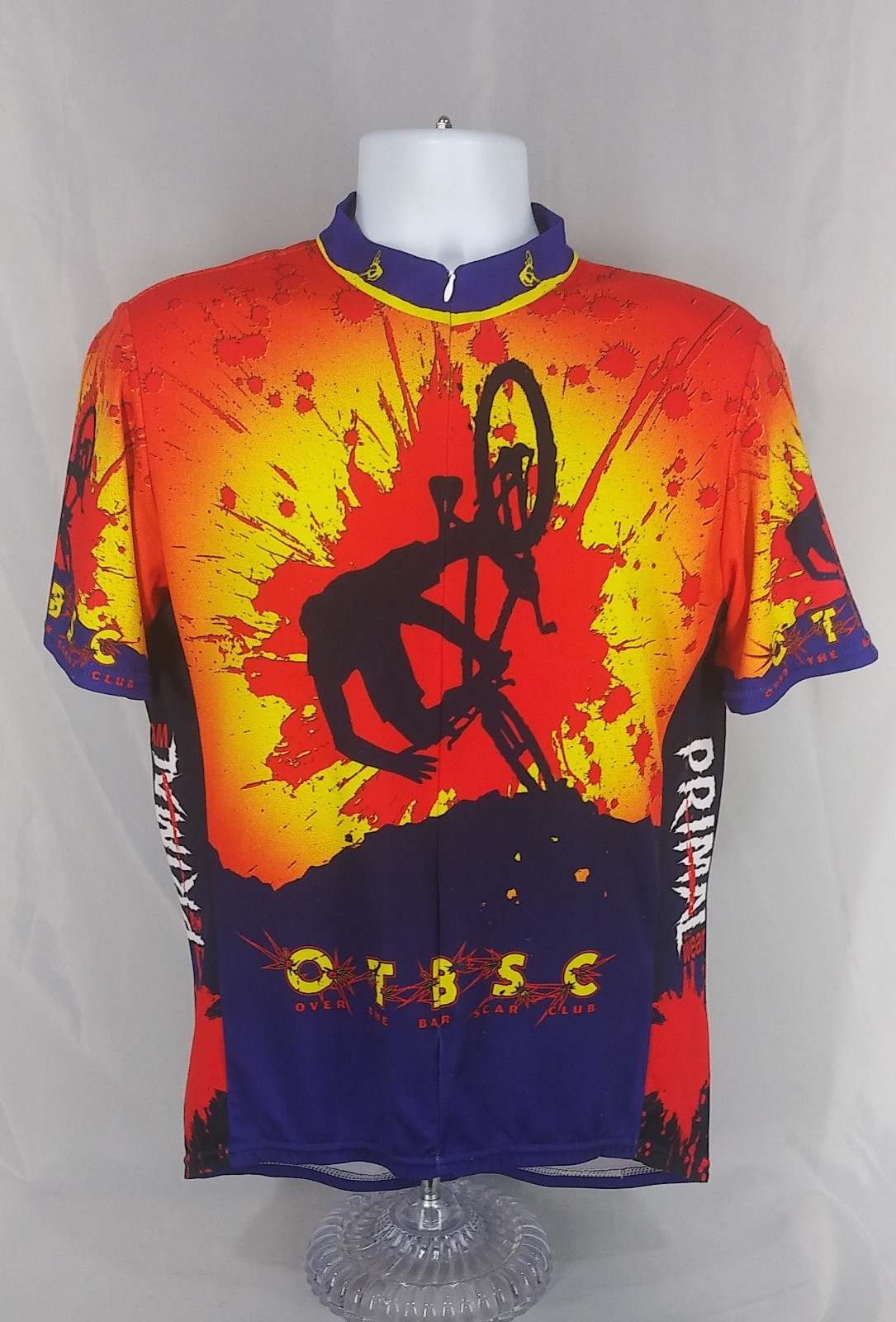 Primal Wear Cycling Over the Bar Scar Club jersey XL