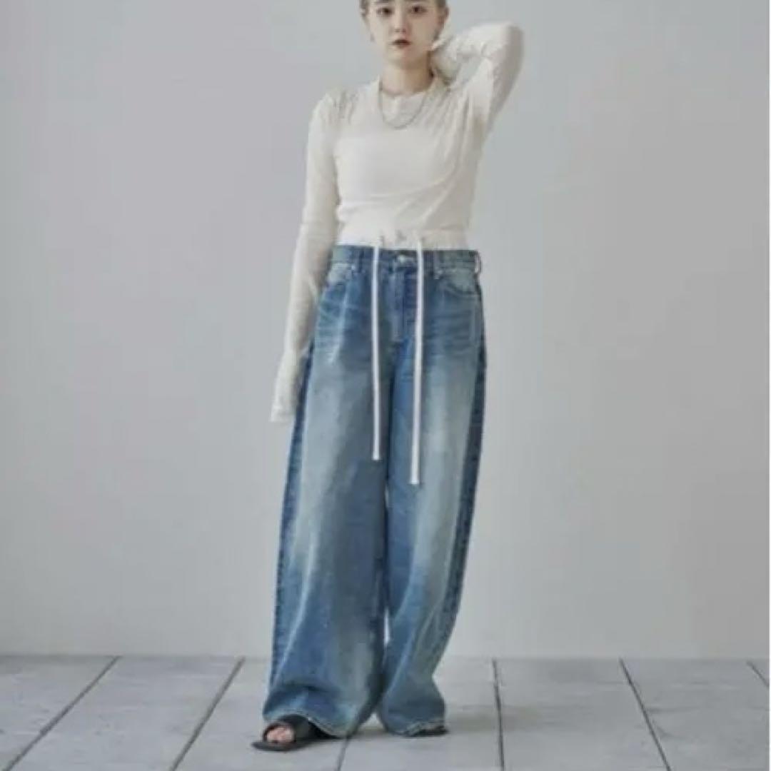 TODAYFUL (トゥデイフル）Layered Waist Denim 即日発送