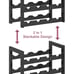 Bamboo wine rack, 24 bottles. New In Box