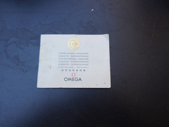 OMEGA Vintage 1970's Guarantee Certificate Booklet See all pics Collectible
