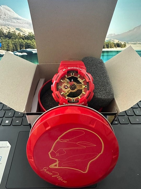 Fashion Casio G-Shock 110 Marvel Iron Man watch red GA110