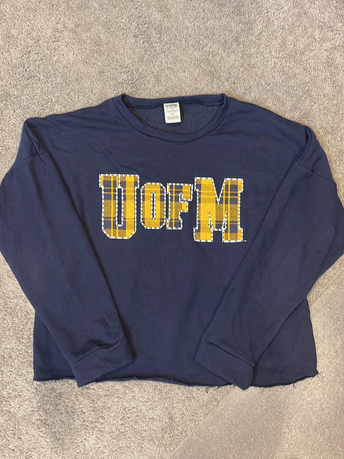 NWOT VS PINK LARGE University of Michigan UofM Sweatshirt