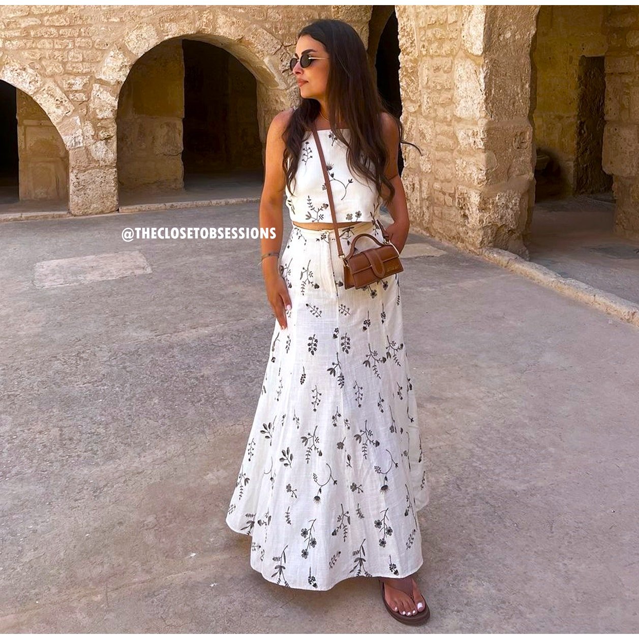 ZARA BLOGGER FAVE!!! Co-Ord Set Tied Crop Top (M) + Maxi Skirt NWT (M)