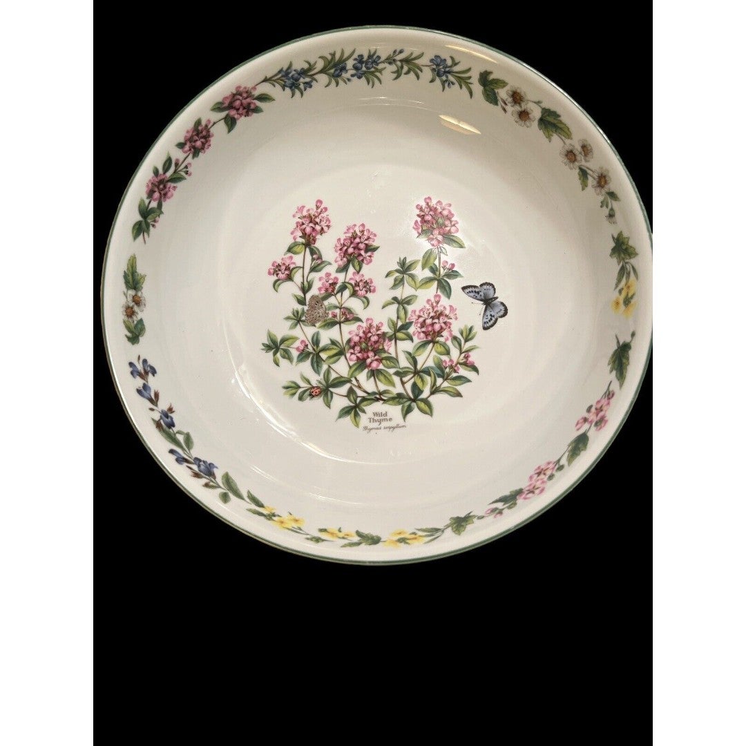 Rare 13” Royal Worcester Herbs Pasta Bowl