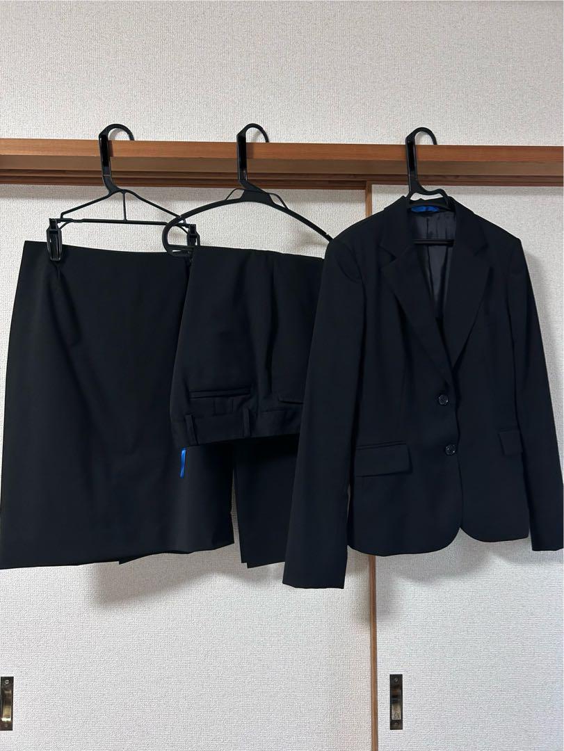LES MUES Recruit Suit Black Jacket, Skirt, and Pants Set