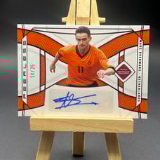 Marc Overmars 2022 Panini National Treasures World Cup Peerless Auto Ruby /25