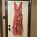 NWT Size 0 WHBM Peach/Wisteria V-Neck Sleeveless Tiered Midi (ABBA)