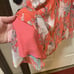NWT Size 0 WHBM Peach/Wisteria V-Neck Sleeveless Tiered Midi (ABBA)
