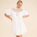 Anthropologie White High-Neck Lace Tunic Mini Dress. Size Small NWT org.188