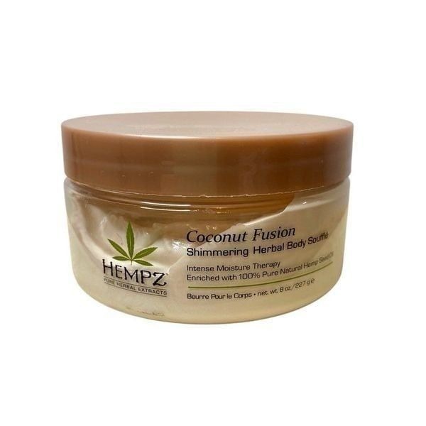 NEW Hempz Herbal Shimmering Body Soufflé Lotion Coconut Fusion 8 oz Moisturizer