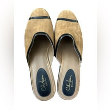 Cole Haan Women's Leather Slip-On Mules Multicolor Size 8.5 Cushioned Insole