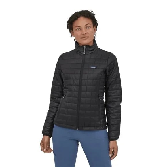 Patagonia Women's Black Nano Puff Padded Winter Snow Puffer Jacket Size XL