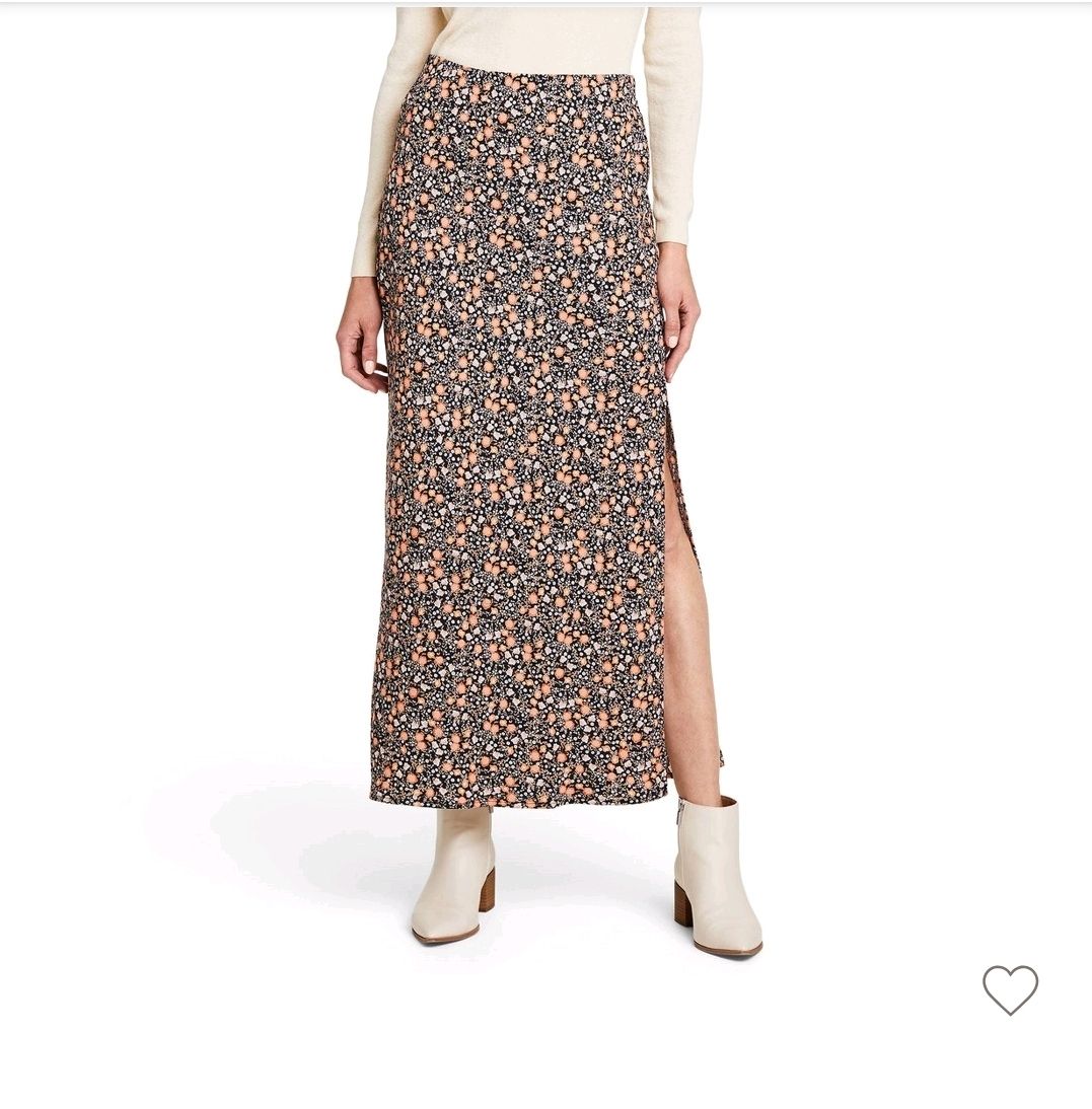 Nili Lotan X Target Floral Print Maxi A-Line Skirt
