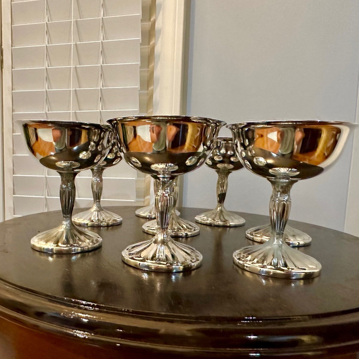 8 Silver Goblets, International Silver Co.