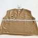 New JUPE VENDUE V-Neck Sweater Bee Vest Women’s SIZE L Khaki Rolled Hem Sequin
