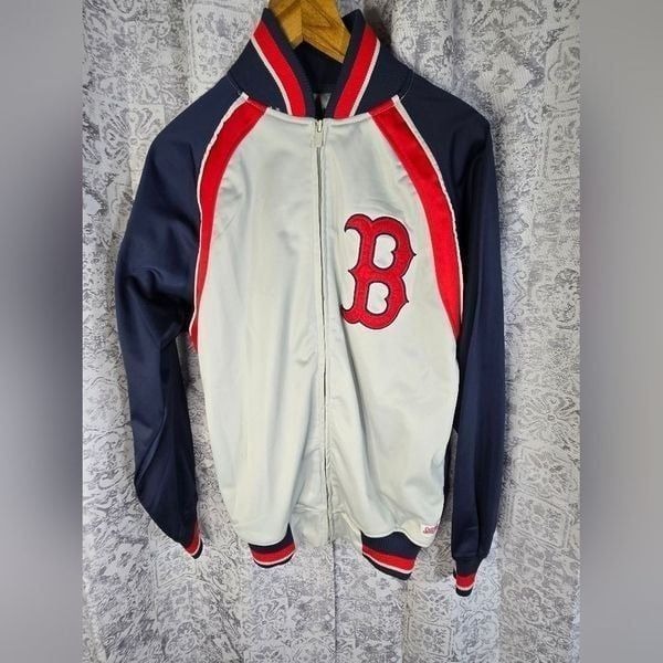 Boston Red Sox warm up track jacket mens size small