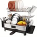 1set 304 Stainless Steel 2-Layer Dish Drying Rack, Large Capacity Dish Strainer