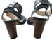 Veronica Beard Kresby Navy Leather Strap Heels Size 9M Quiet Luxury Old Money