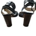 Veronica Beard Kresby Navy Leather Strap Heels Size 9M Quiet Luxury Old Money