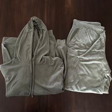 Softies Dream Hoodie Dusty Green Lounge Set L
