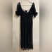 Free People Black Dear Jane Lace Midi Dress NEW S